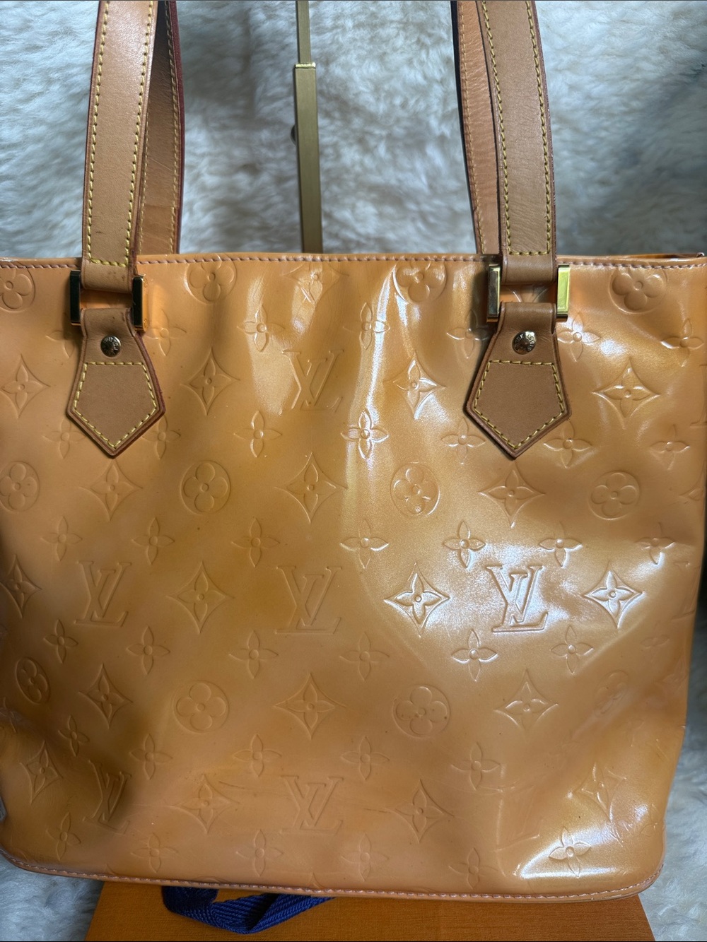 Louis Vuitton GoldPatent Vernis Monogram Tote